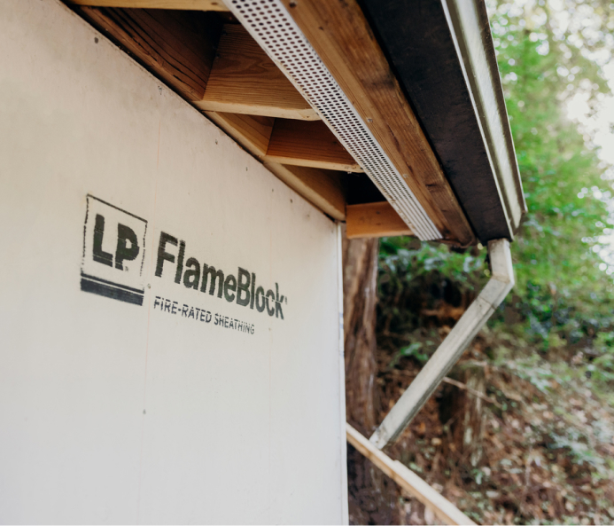 LP flameblock installed